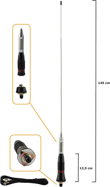 Produktbild PNI SUPER STAR P-145 CB-Funkantenne