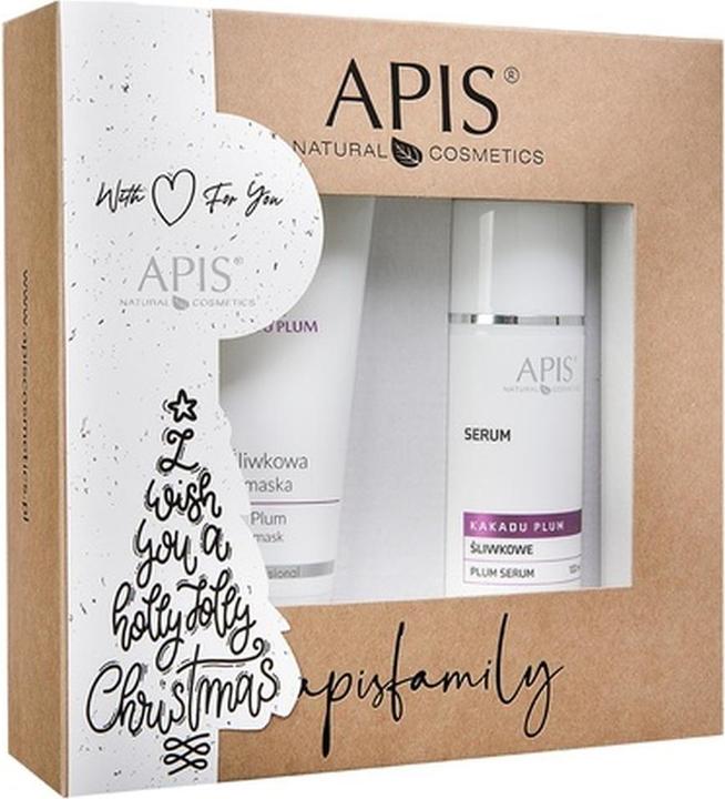 Image du produit Apis Apisset Christmas Set Kakadu Plum Plum Mask 200ml et Plum Serum 100ml (Kit de soins du visage)