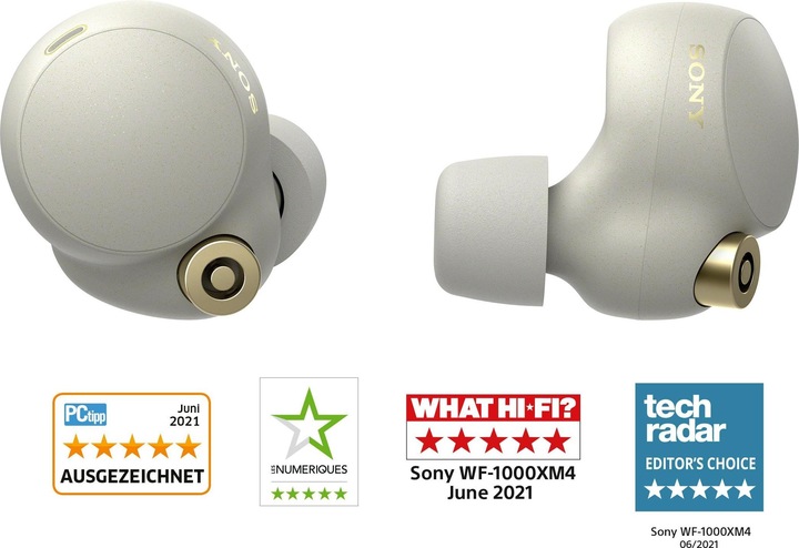 Image du produit Sony WF-1000XM4 (ANC, 12 h, Sans fil)