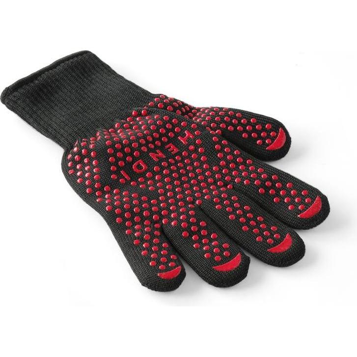 Hendi Ofenhandschuh, Backhandschuhe + Topflappen, Rot
