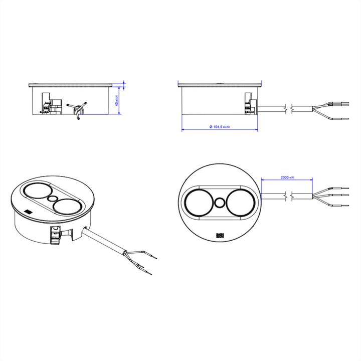 Produktbild Bachmann Multiple socket outlets