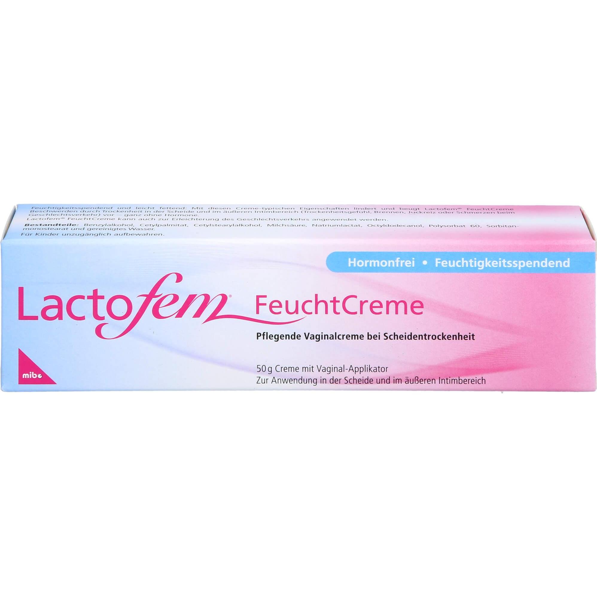 Mibe, Intimpflege, Lactofem FeuchtCreme, 50 g CRE (Intimcrème)