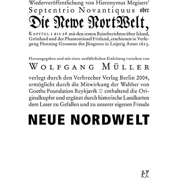 Neue Nordwelt, Belletristik von Wolfgang Müller