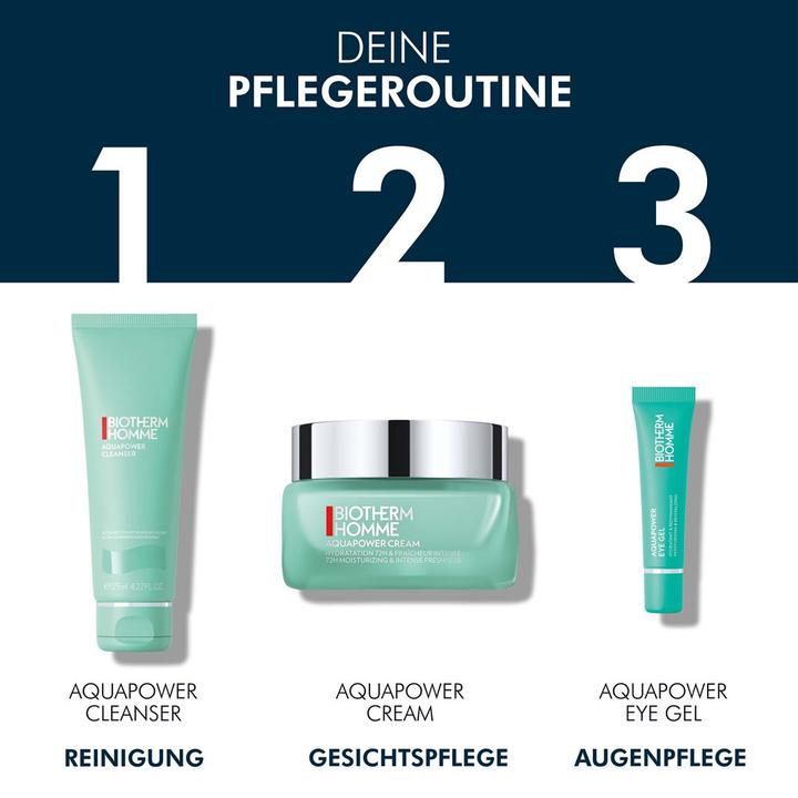 Actual product image Biotherm Homme Aquapower Oligo-Thermal Fresh Ultra Cleansing Gel (Cleansing gel, 125 ml)