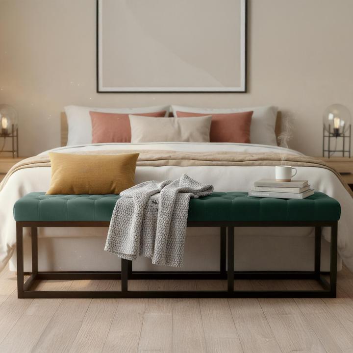 Produktbild CLP Polson Samt Schwarz (150 cm)