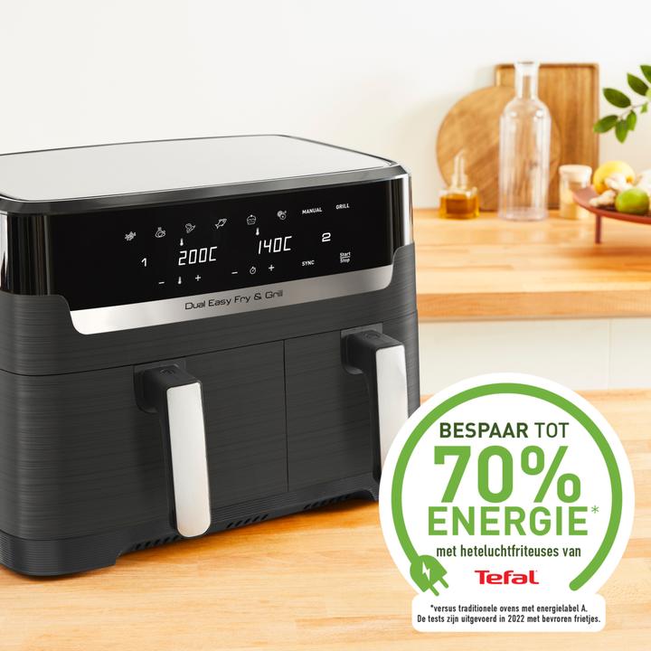 Productafbeelding Tefal Dual Easy Fry & Grill EY905B - Friteuse - 2700W - 8,3L