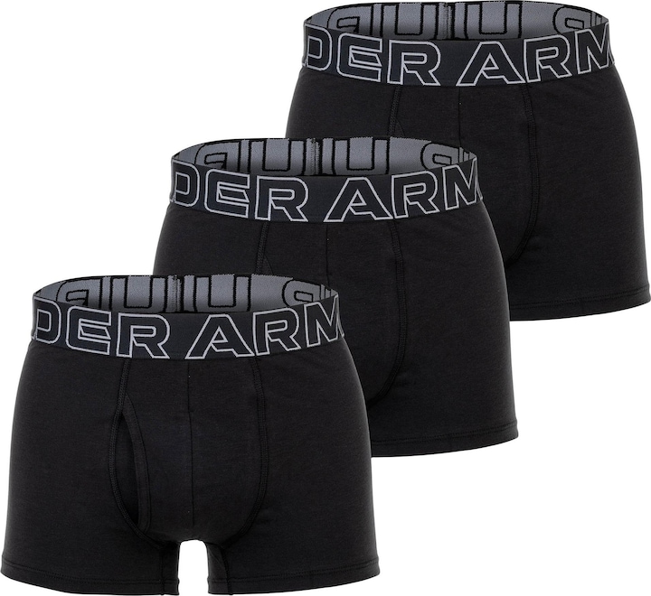 Produktbild Under Armour Boxershort Sportlich Figurbetont UA PERFORMANCE COTTON - SOLID 3 IN 3PK (XL, 3er Pack)