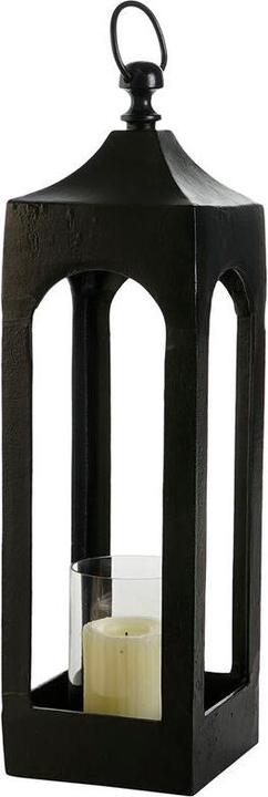 Produktbild DKD Home Decor Laterne Schwarz Aluminium Kristall 16 x 16 x 55 cm