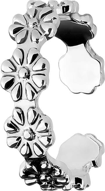 Produktbild Star Piercing Ring silber mit Blumen (47)