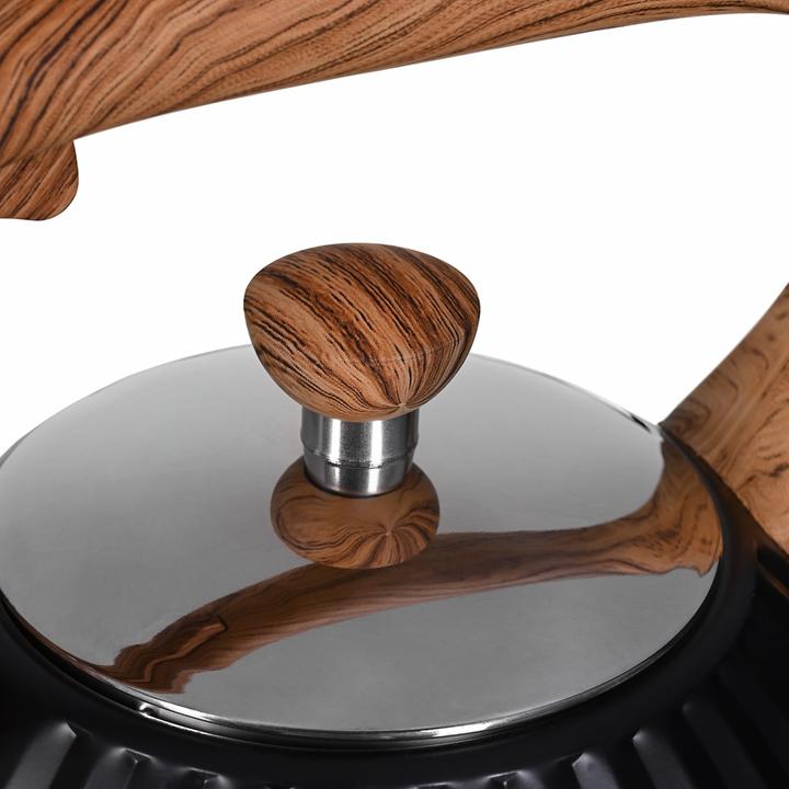 Actual product image Promis TMC25D Kettle 3 0 l ANTONIO black wooden handle (3 l, EU plug)