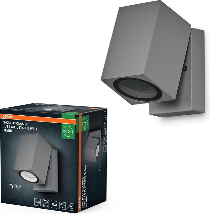 Image du produit Osram Endura Classic Cube ADJ Wall Mur réglable Argent (GU10)