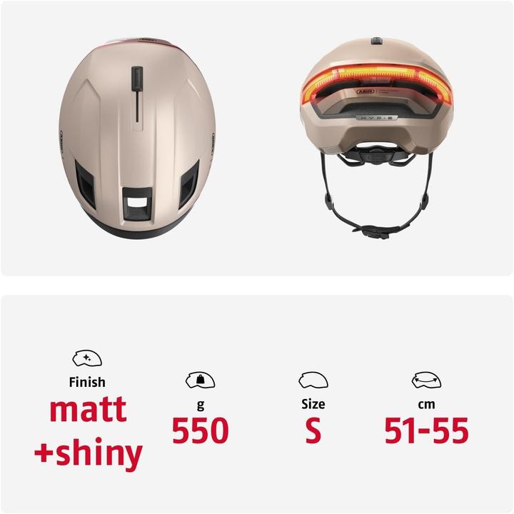 Produktbild Abus HYP-E champagne gold S (51 - 55 cm)