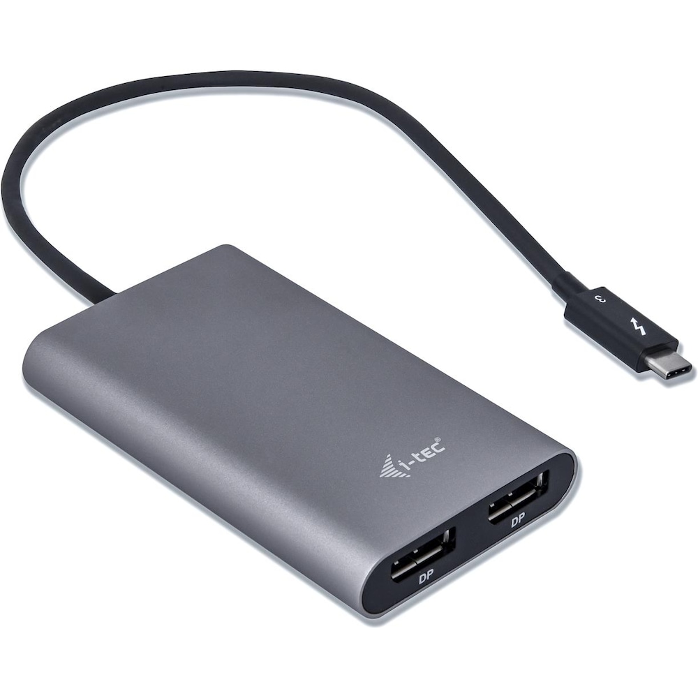 i-tec Thunderbolt 3 zu (DP, 10 cm), Data + Video Adapter, Silber