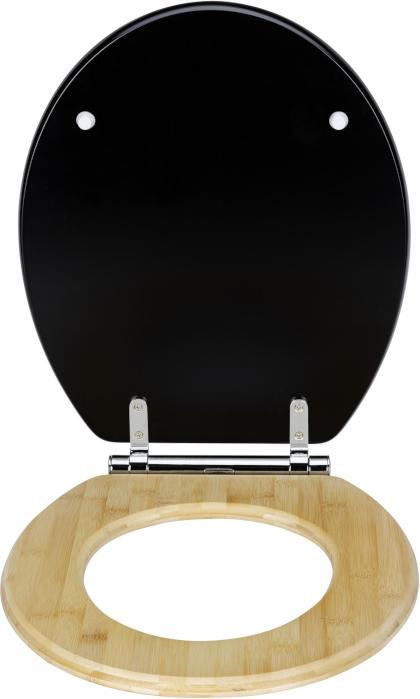 Produktbild Wenko WC-Sitz Bambusa Black, MDF