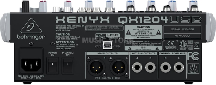 Actual product image Behringer Xenyx QX1204USB (Studio- and Livemixer)