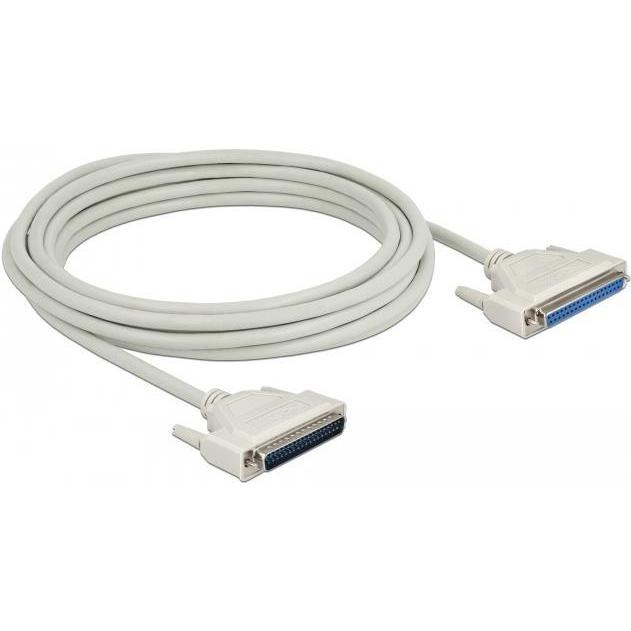 Delock Serielles Kabel D-Sub 37 Stecker zu Buchse 5 m (5 m, VGA), Schnittstellenkabel