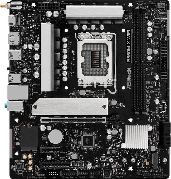 Actual product image AsRock MB Intel 1851 B860M-X WiFi (Socket S1, Intel B860, mATX)
