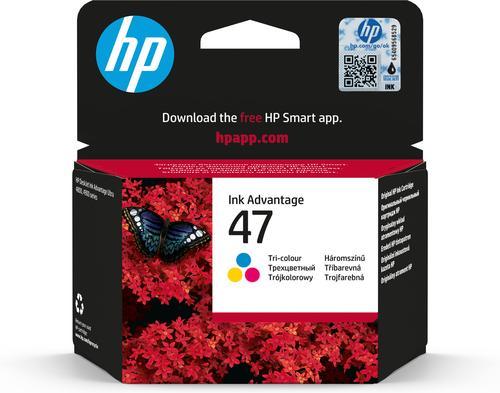 Actual product image HP 47 - 14 ml - Colour (Cyan, Magenta, Ge