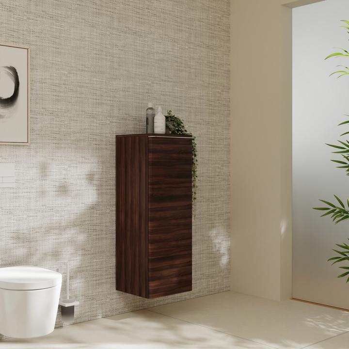 Actual product image hansgrohe Xelu Q half height cabinet, 400x350, 1 door, door stop left, 2 glass shelves, 541 (41 x 36.90 x 111.60 cm)