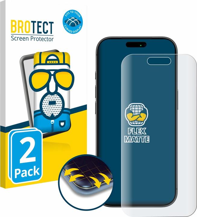 Actual product image BROTECT Full-Screen Protector Matte (2 pcs., Apple iPhone 17 Pro)