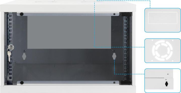 Immagine prodotto Intellinet Armadio a parete Basic (10.87 HE, Rack da 19 pollici)