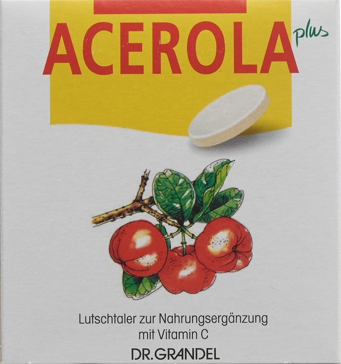Produktbild Dr Grandel Acerola Plus Lutschtaler Vitamin C (32 Stück, Tabletten, 150 g)