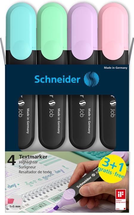 Actual product image Schneider Highlighter Job Pastel (4x)
