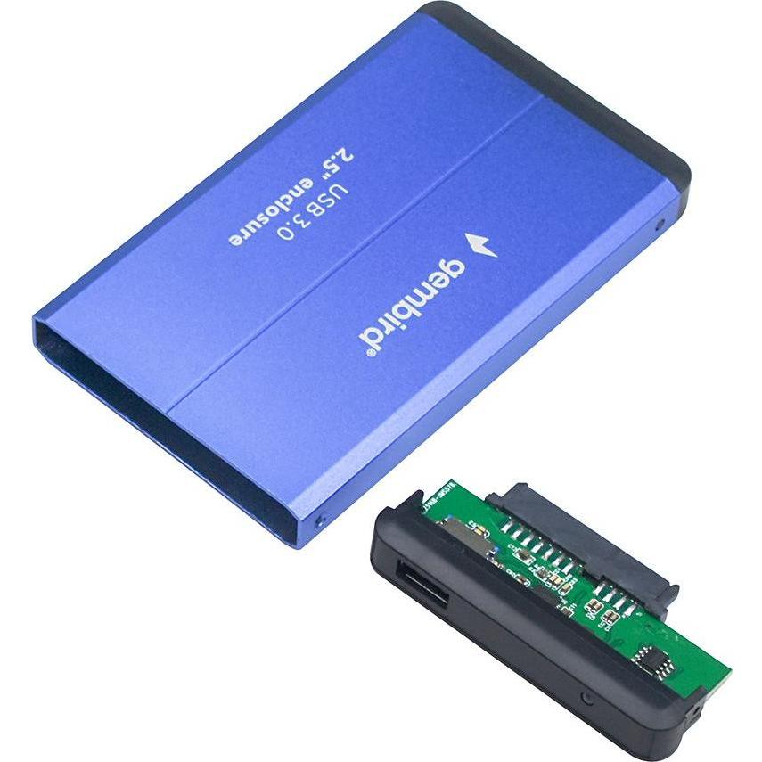 Gembird EE2-U3S-2-B Speicherlaufwerksgehäuse HDD-Gehäuse Blau 2.5" (2.5"), Festplattengehäuse, Blau