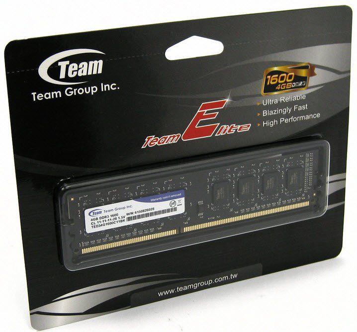 Immagine prodotto Team Group Elite (1 x 4GB, 1600 MHz, DDR3-RAM, DIMM)