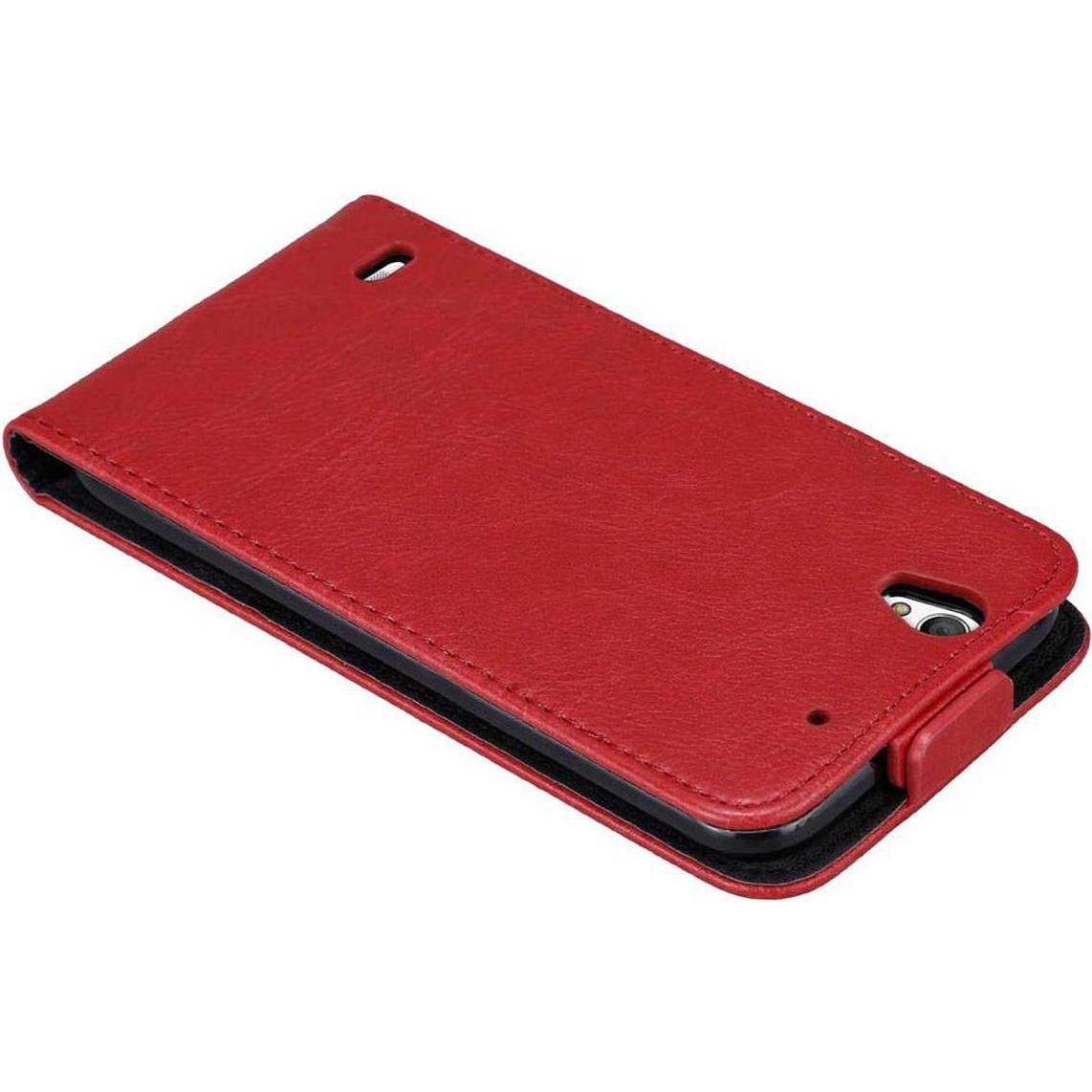 Thumbnail - Cadorabo Flip wie Invisible Cover (Sony Xperia C4), Smartphone Hülle, Rot