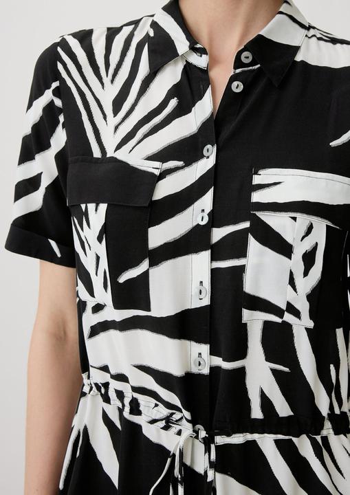 Image du produit Comma Viskosekleid mit Crêpestruktur (34)