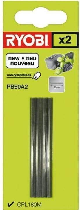 Productafbeelding Ryobi 5132002602 PB50A2 2-teiliges Hobelset kompatibel mit CPL180M
