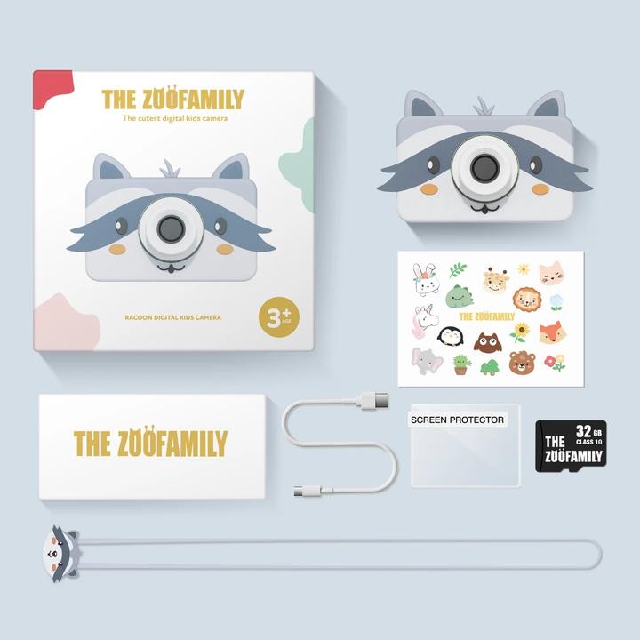 Actual product image The Zoofamily Raccoon Kids Camera - C1
