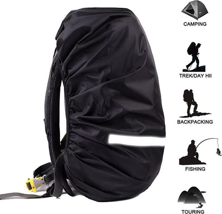Produktbild König Design Regenabdeckung Regenschutz Regenhülle für Rucksack Schulranzen Raincover Überzug