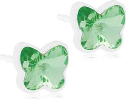 Produktbild Blomdahl Orecchino MP Butterfly 5mm Peridot B25 1 Paar (Nickelfreier medizinischer Kunststoff)
