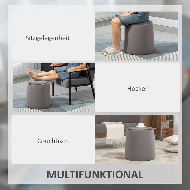 Actual product image Homcom Storage ottoman with storage space