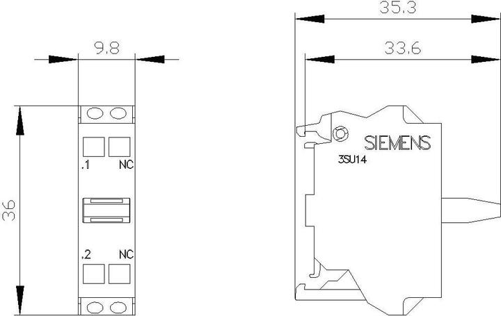 Produktbild Siemens Contact module with 1 contact element