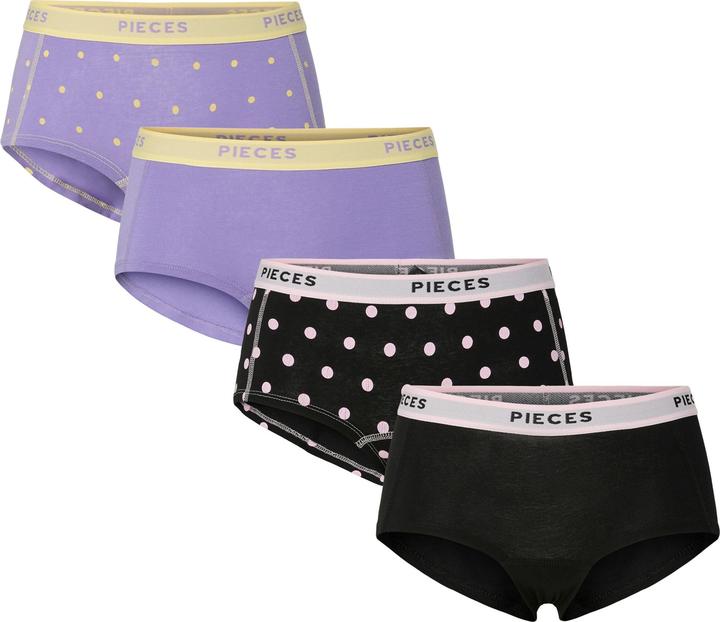 Immagine prodotto Pieces PCLOGO LADY DOT 4er-Pack Boxershorts (L, confezione da 4)