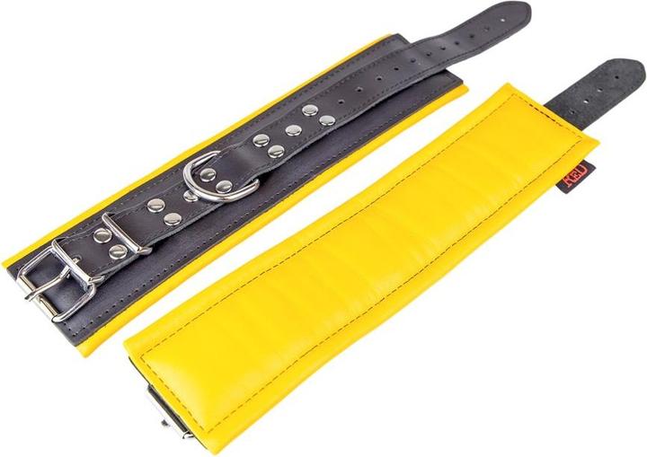 Actual product image The Red Leather ankle cuffs