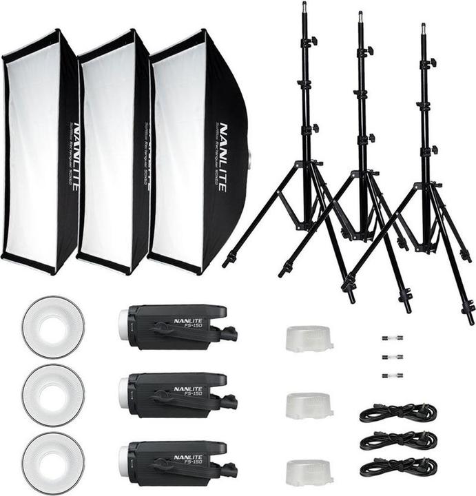 Nanlite FS150 Tripple Kit (Further permanent lights)
