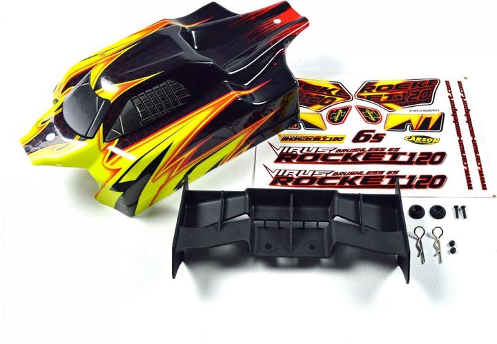 Produktbild Carson 1:8 Karosserie-Set Virus Rocket 120