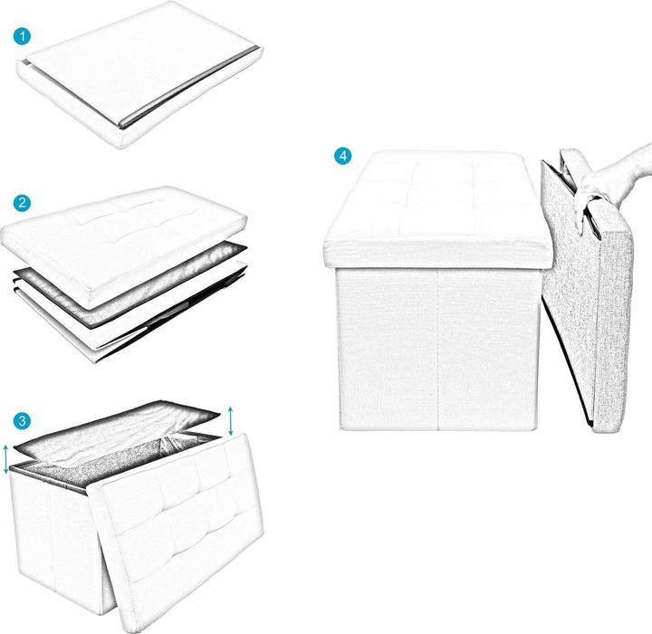 Image du produit Intirilife Banc 76x38x38 cm (38.76 cm)