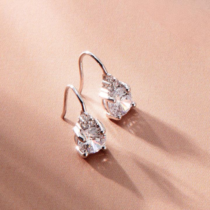 Immagine prodotto Morellato - Silver dangle earrings with clear cubic zirconia Tesori SAIW298 (Argento 925)