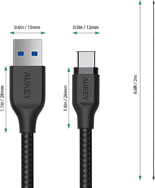Produktbild Aukey Cb-Ac2 (2 m, USB 3.1)