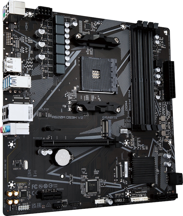 Actual product image Gigabyte A520M DS3H V2 (AM4, AMD A520, mATX)
