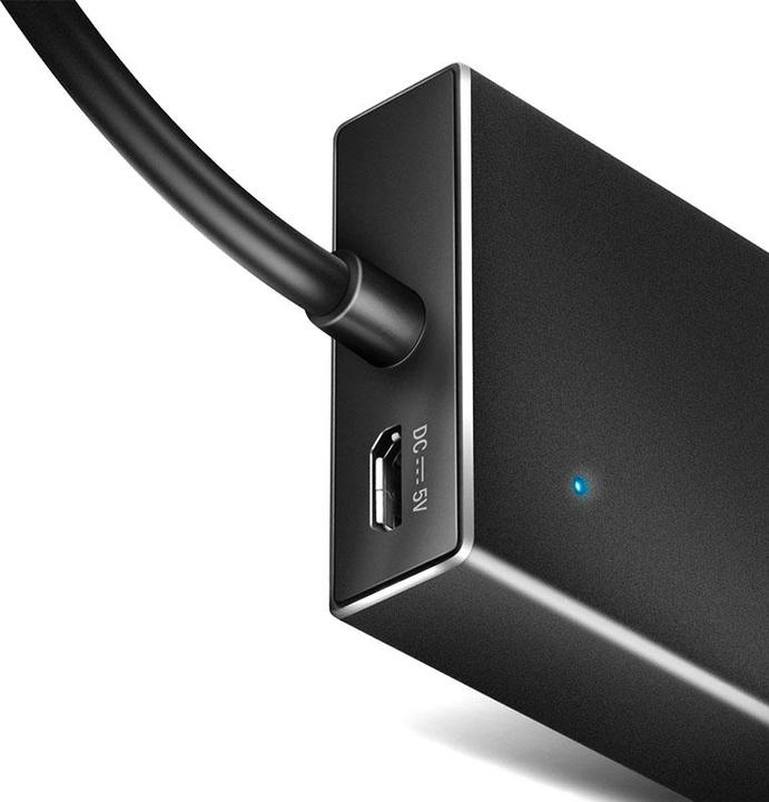 Image du produit Axagon HUE-F7A 7x USB 3.2 Gen 1 Aluminium Flat Hub, câble USB-C de 30 cm (USB-C, 7 ports)