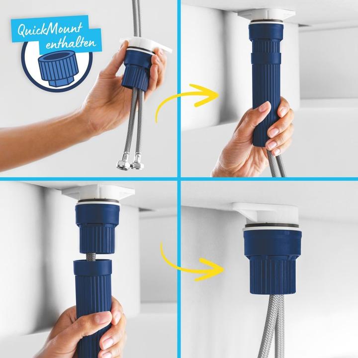 Immagine prodotto Grohe Start QuickFix Küchenarmatur, Dual-Spülbrause, herausziehbar, schwenkbar, mattschwarz