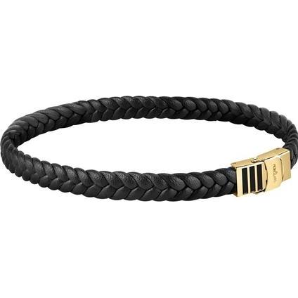 Morellato, Armschmuck, Fashion intertwinedack leather bracelet Moody SQH48 (M)