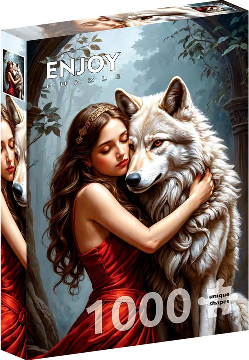Produktbild Enjoy Puzzle Puzzle 1000 Teile - Dame und der Wolf (1000 Teile)