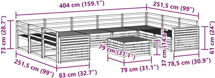 Produktbild vidaXL Outdoor-Sofa